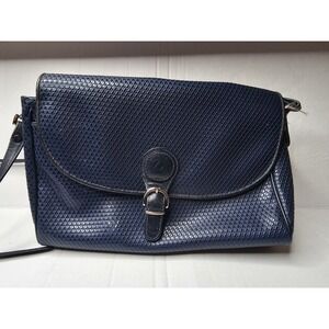 Liz Claiborne Purse Handbag  Logo Leather Vinyl Bag Cross Body Vtg 80s 1983